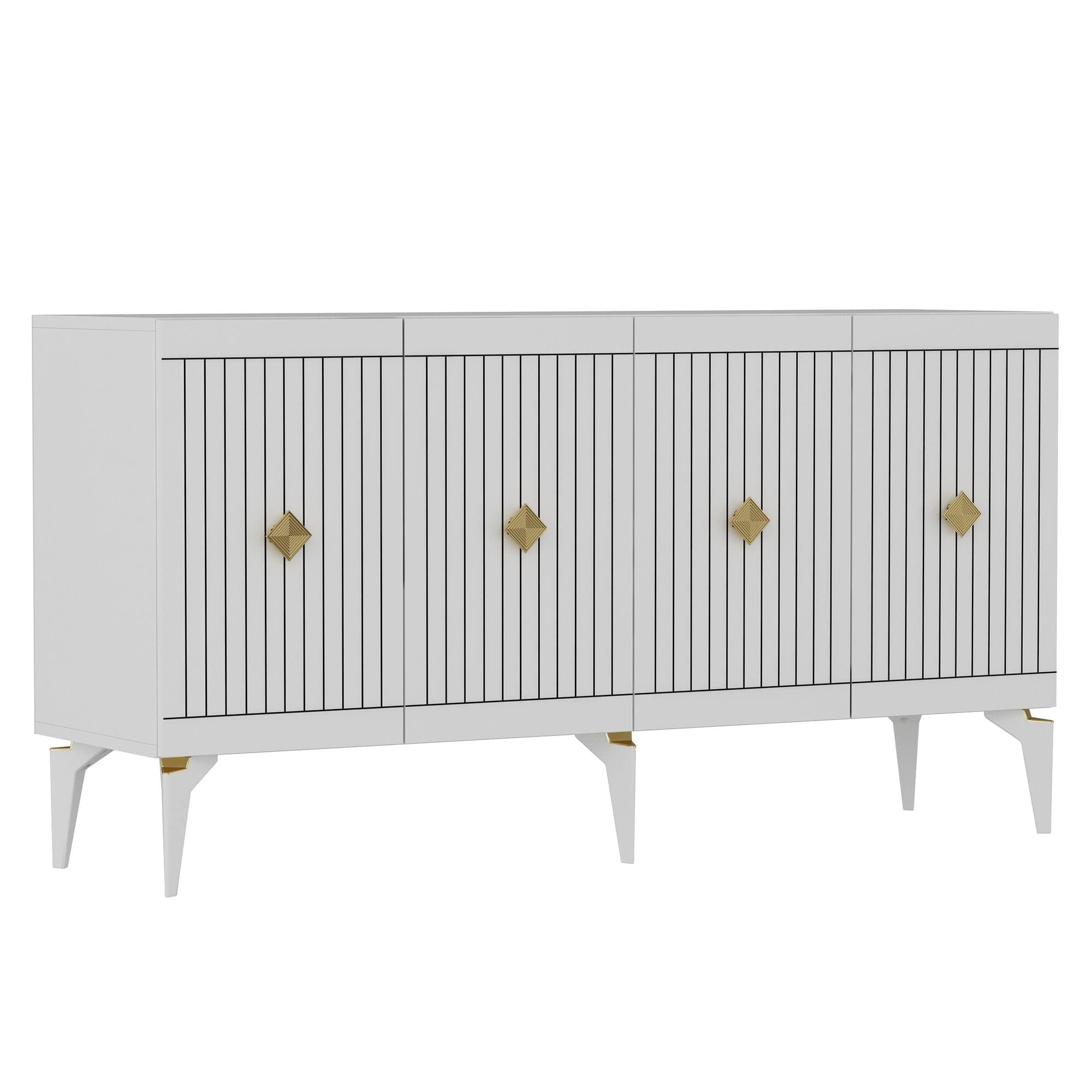 Asir Credenza con 4 ante Midas Oro