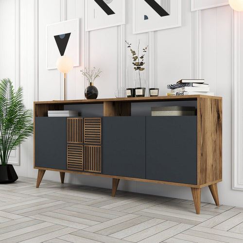 Asir Credenza con 4 ante Milan 160 Antracite