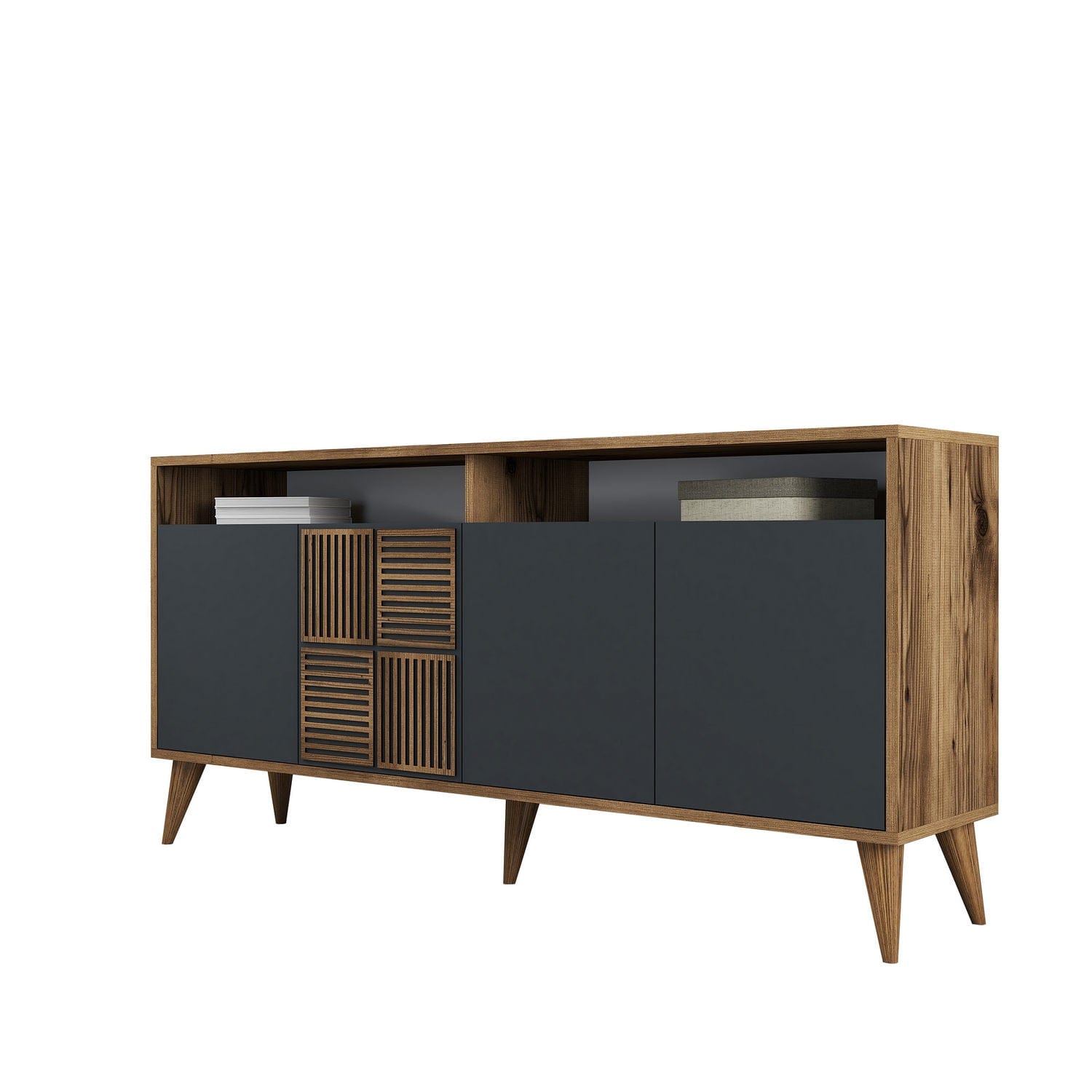 Asir Credenza con 4 ante Milan 160 Antracite