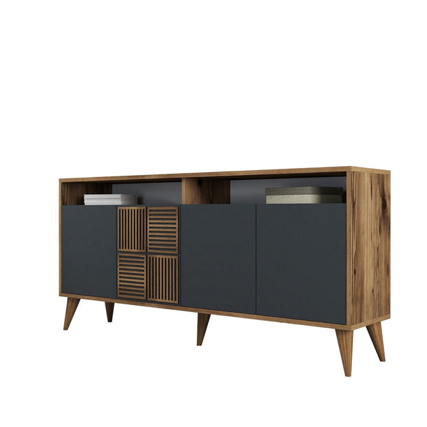 Asir Credenza con 4 ante Milan 160 Antracite