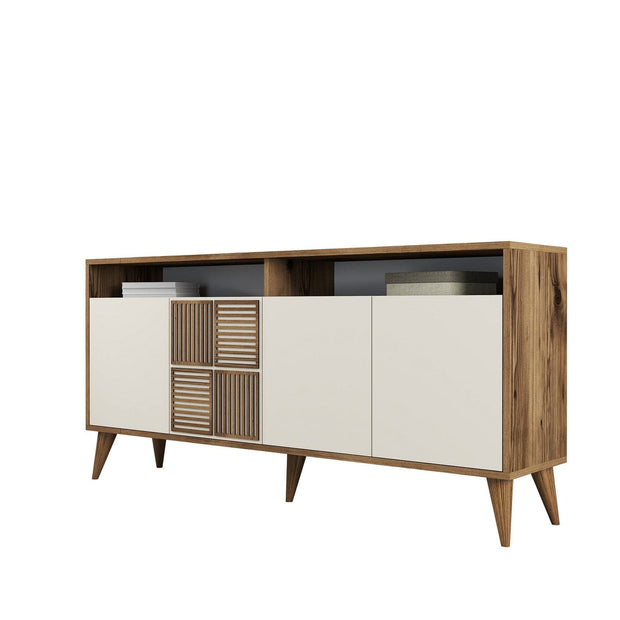 Asir Credenza con 4 ante Milan 160 Crema