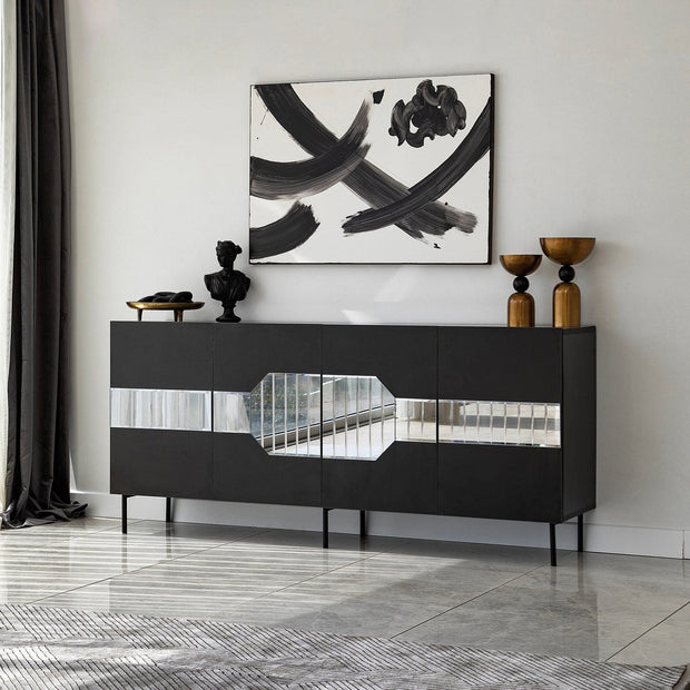 Asir Credenza con 4 ante Milan Grigio