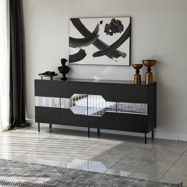 Asir Credenza con 4 ante Milan Grigio