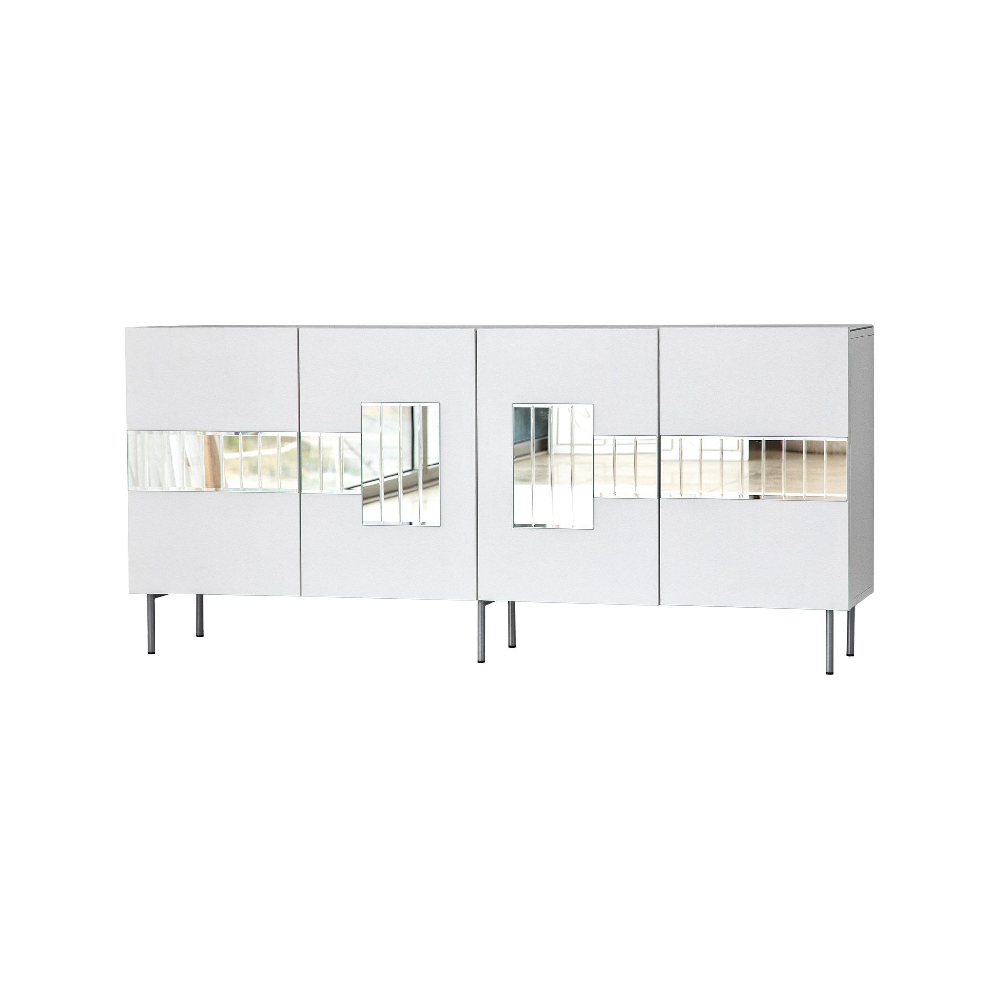 Asir Credenza con 4 ante Paris Bianco