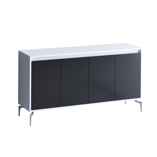 Asir Credenza con 4 ante Peeta Nero