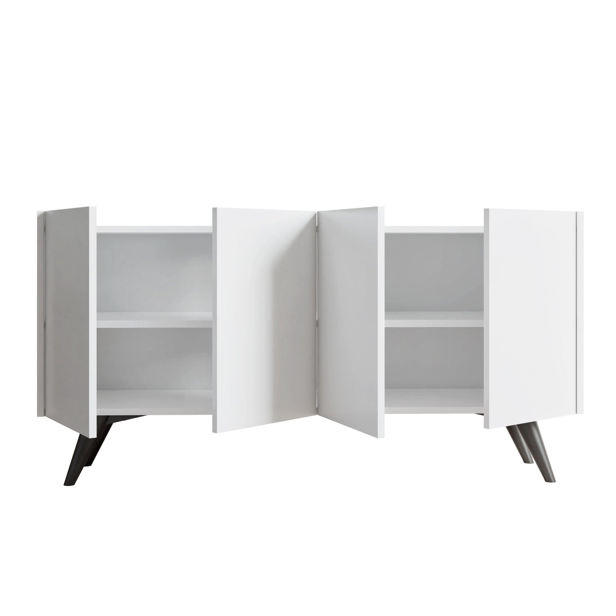 Asir Credenza con 4 ante Petra Bianco