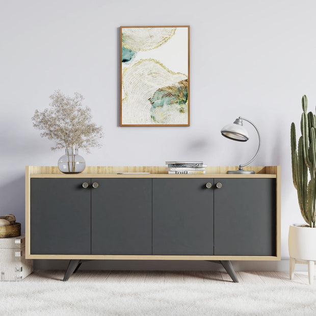 Asir Credenza con 4 ante Piran Quercia