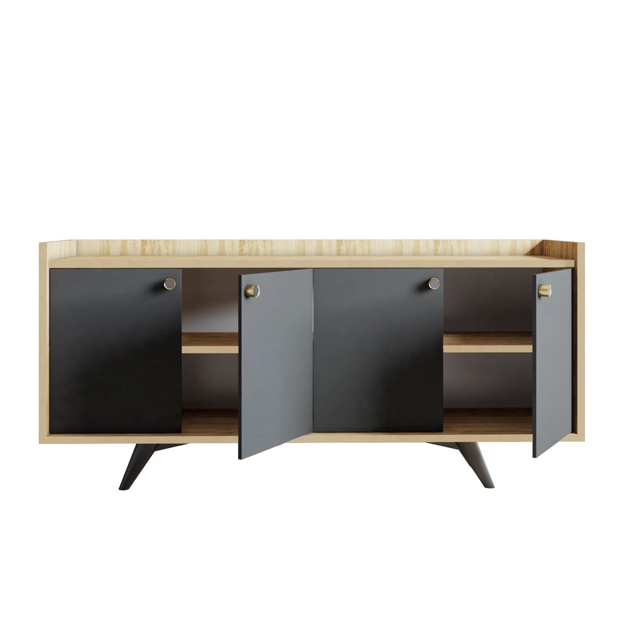 Asir Credenza con 4 ante Piran Quercia