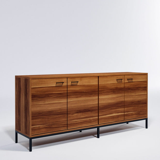 Credenza con 4 ante Porta L2002 Noce (3)