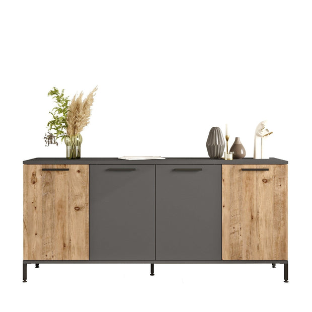 Asir Credenza con 4 ante Rela 4 Pino