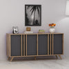 Asir Credenza con 4 ante Rilla Antracite