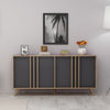 Asir Credenza con 4 ante Rilla Antracite