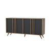 Asir Credenza con 4 ante Rilla Antracite