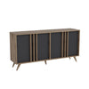 Asir Credenza con 4 ante Rilla Antracite