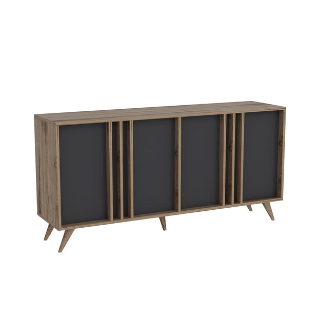 Asir Credenza con 4 ante Rilla Antracite