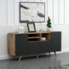 Asir Credenza con 4 ante Sansa Nero