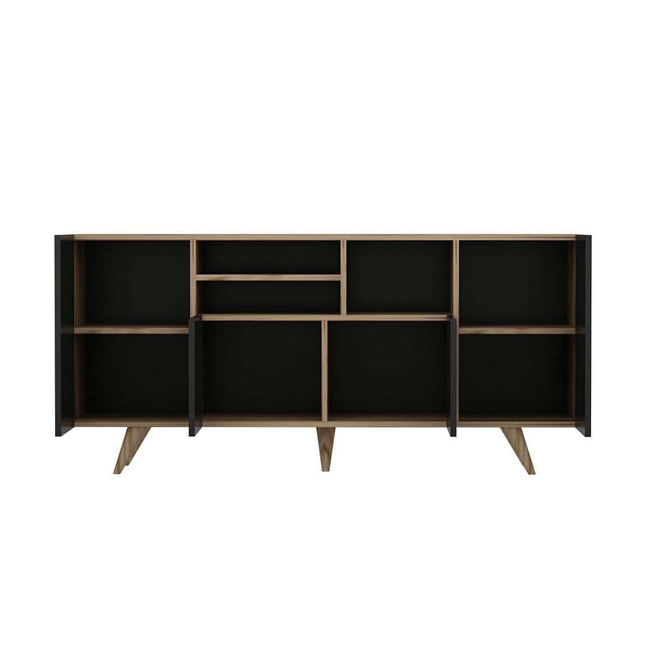 Asir Credenza con 4 ante Sansa Nero