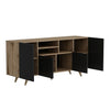 Asir Credenza con 4 ante Sansa Nero