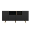 Asir Credenza con 4 ante Sansa Nero