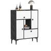 Asir Credenza con 4 ante Sidelya Bianco