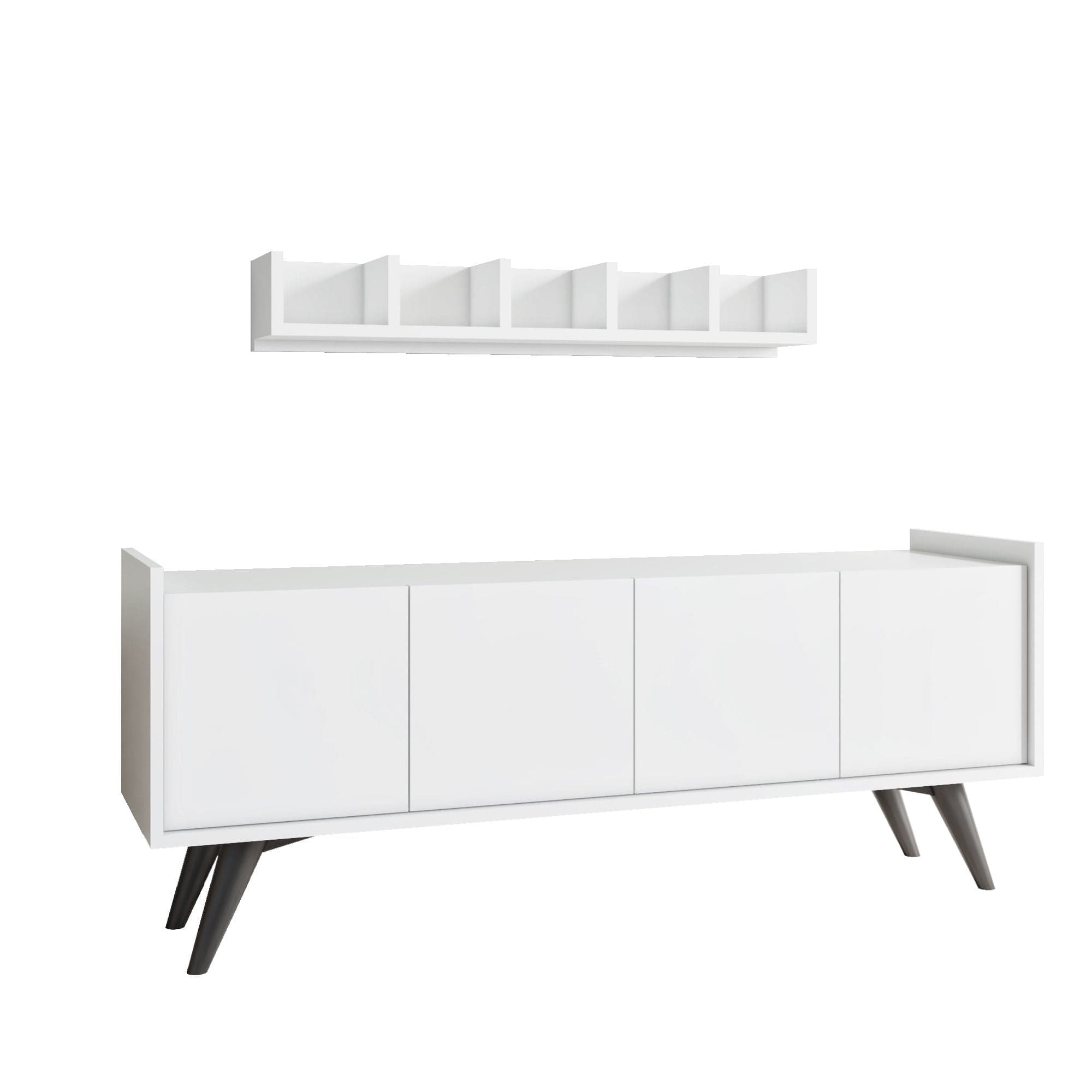 Asir Credenza con 4 ante Siena Bianco