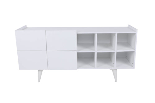 Asir Credenza con 4 ante Tokyo Bianco