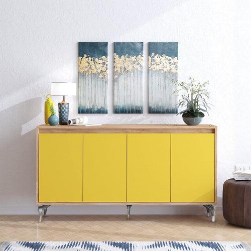 Credenza con 4 ante Utah Giallo