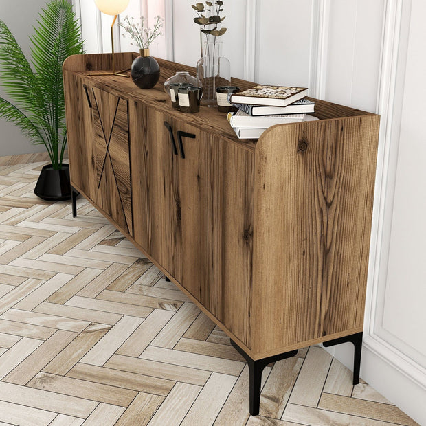 Asir Credenza con 4 ante Venedik Noce