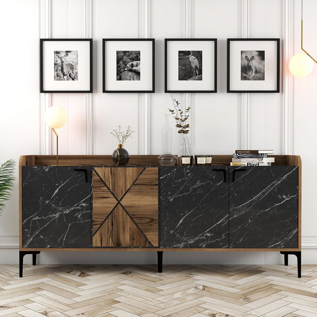 Asir Credenza con 4 ante Venedik Noce