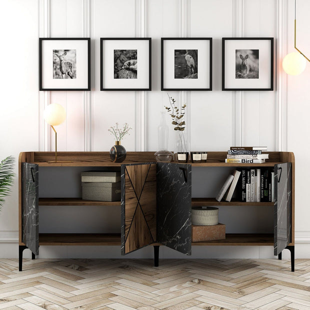 Asir Credenza con 4 ante Venedik Noce