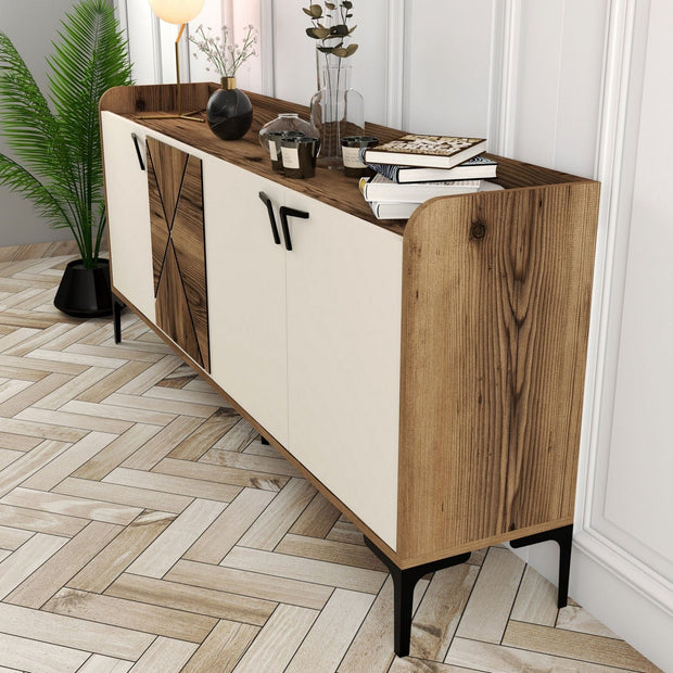 Asir Credenza con 4 ante Venedik Noce