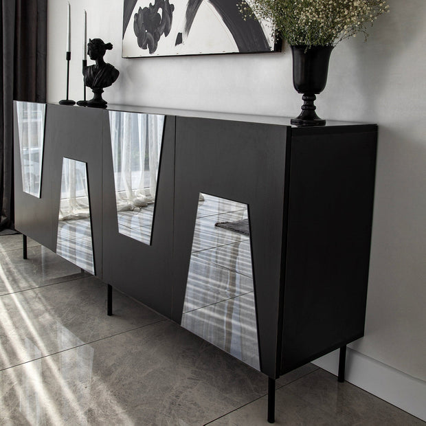 Asir Credenza con 4 ante Venice Grigio