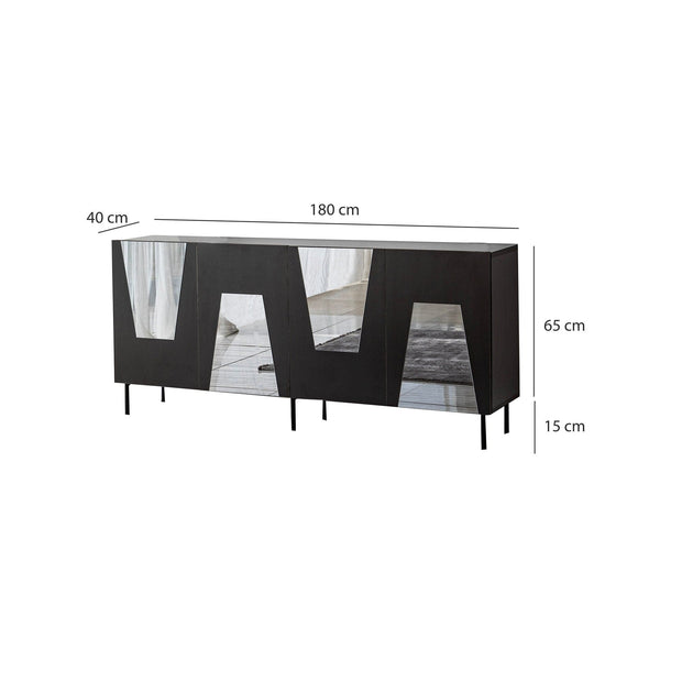 Asir Credenza con 4 ante Venice Grigio