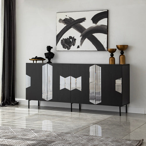 Asir Credenza con 4 ante Vienna Grigio