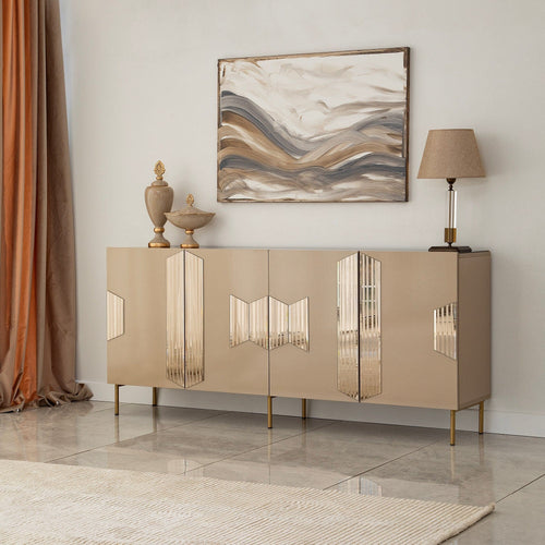 Asir Credenza con 4 ante Vienna Ottone