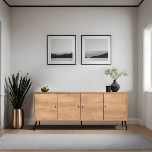 Asir Credenza con 4 ante Violet Quercia