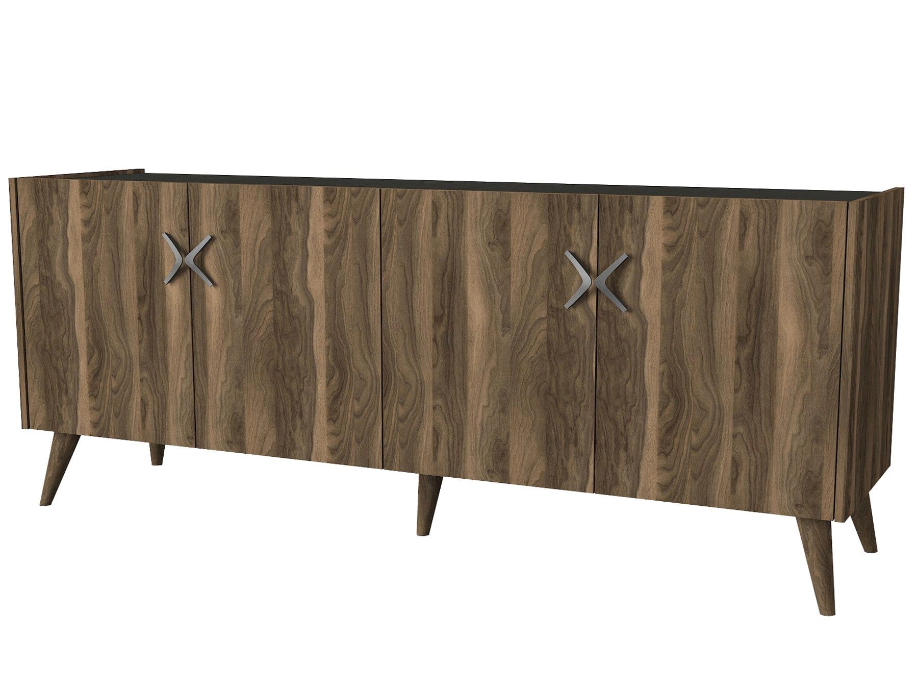 Asir Credenza con 4 ante Wood Antracite