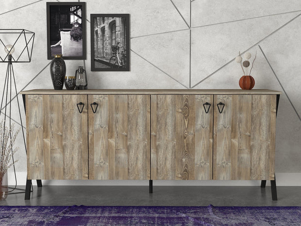 Credenza con 4 ante Zeth Noce