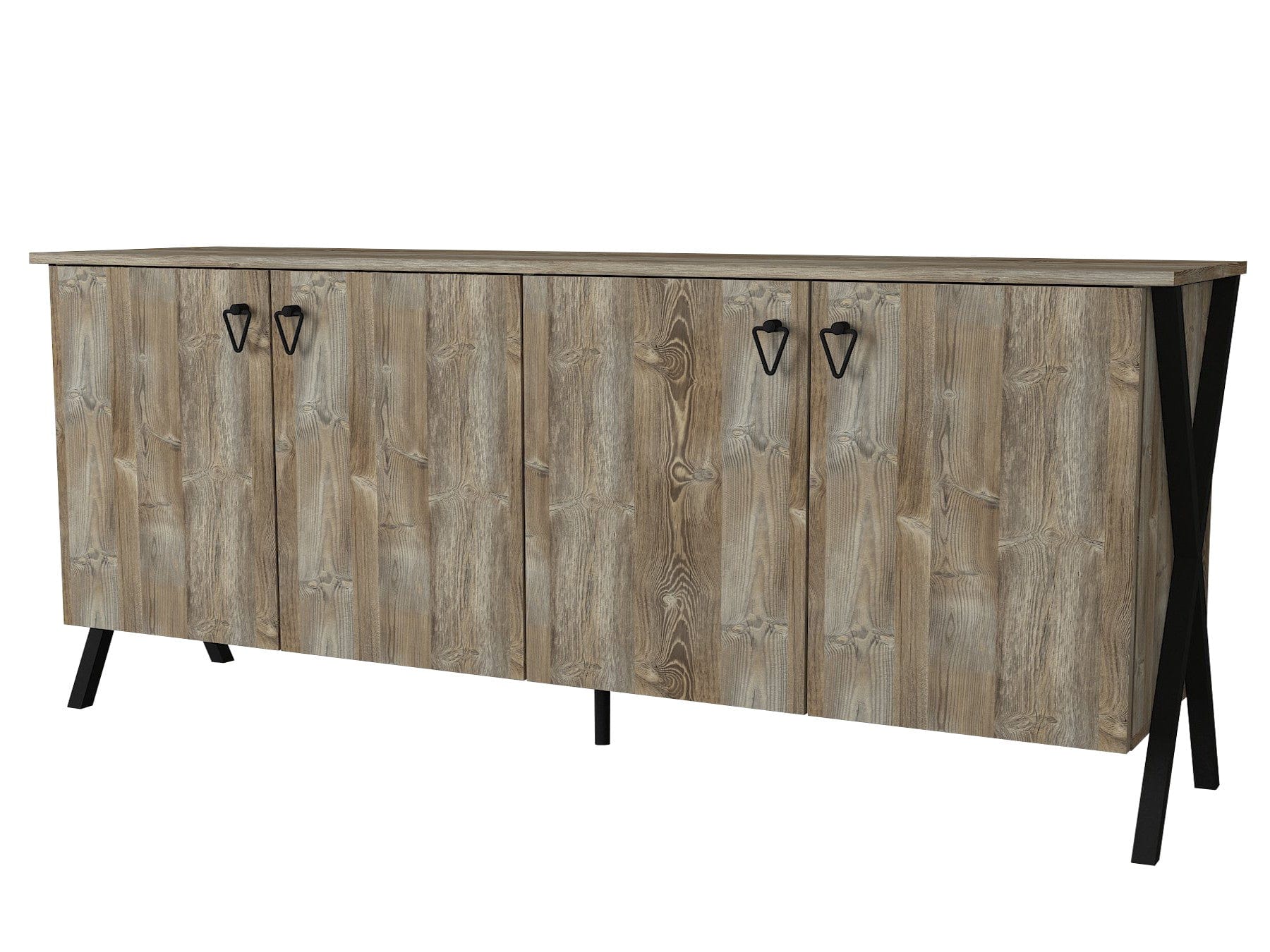 Asir Credenza con 4 ante Zeth Noce