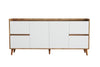 Asir Credenza con 4 cassetti e 2 ante Efron Bianco