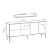 Asir Credenza con 6 ante Lucky Bianco