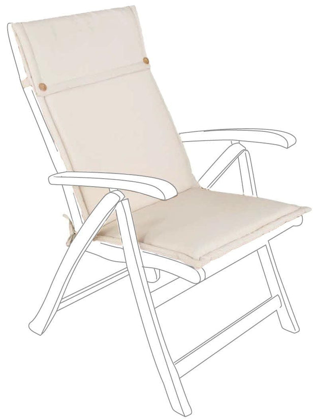 Bizzotto Cuscino seduta in tessuto sfoderabile Polyspun Beige
