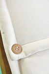 Bizzotto Cuscino seduta in tessuto sfoderabile Polyspun Beige