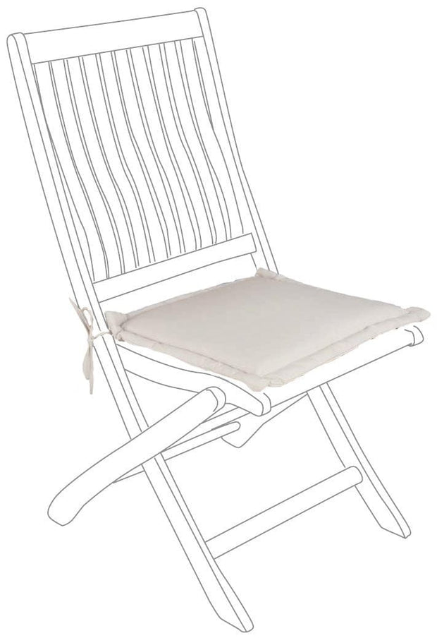 Bizzotto Cuscino seduta in tessuto sfoderabile Spun Square Beige