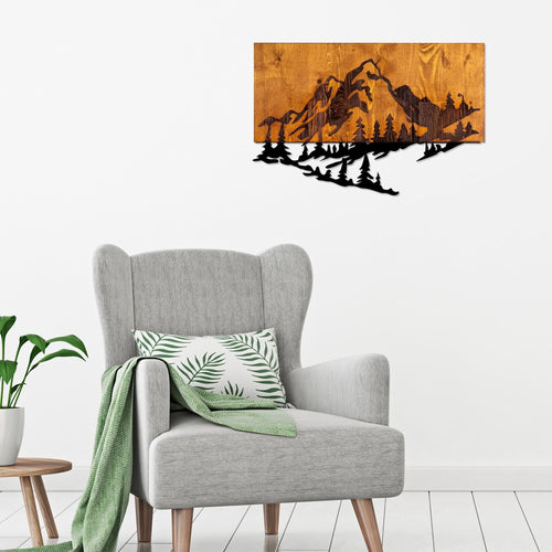 Asir Decorazione da parete Dag 2 Noce