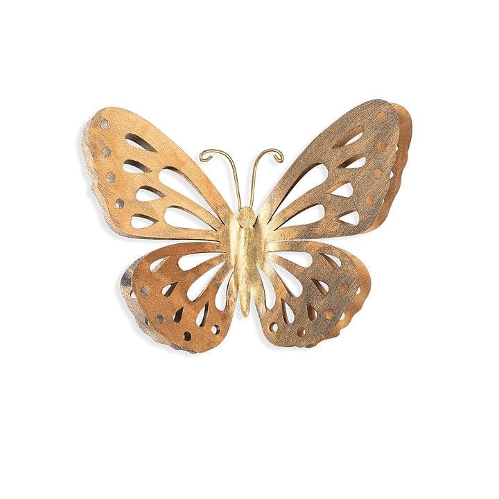 Asir Decorazione da parete Farfalla 2 Oro