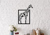 Asir Decorazione da parete Giraffe Nero