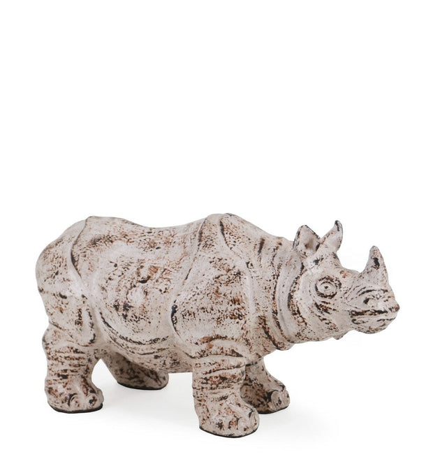 Moycor Decorazione Ocher Rhinoceros Avorio