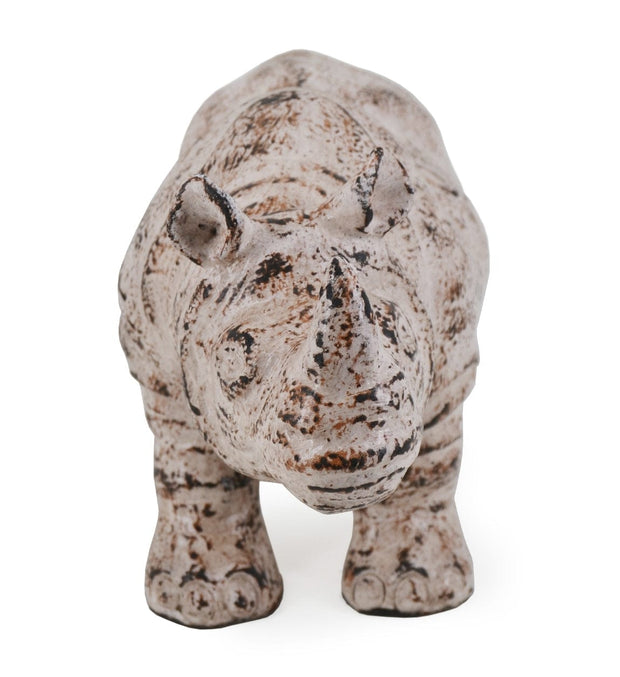 Moycor Decorazione Ocher Rhinoceros Avorio