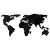 Asir Decorazione World Map Silhouette Nero